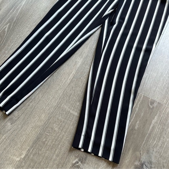 H&M striped High Rise business pants Size 2 - Picture 2 of 5